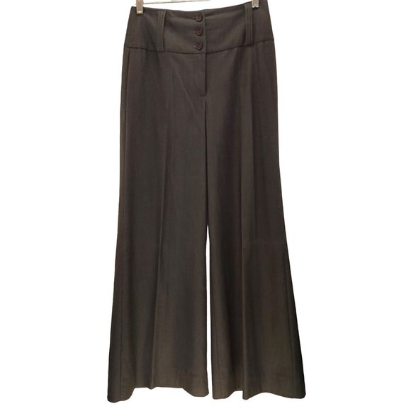 C'est Moi Near Vintage Charcoal Grey Wide Leg Palazzo Pants Size Medium - Picture 1 of 9